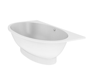 Bathtub isolated on transparent background. 3d rendering - illustration