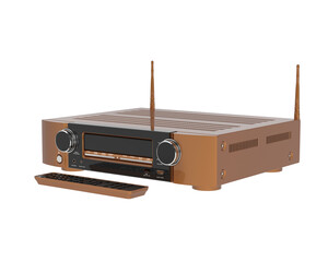 Digital player isolated on transparent background. 3d rendering - illustration