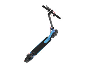 Electric scooter isolated on transparent background. 3d rendering - illustration