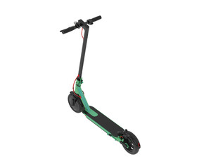 Electric scooter isolated on transparent background. 3d rendering - illustration