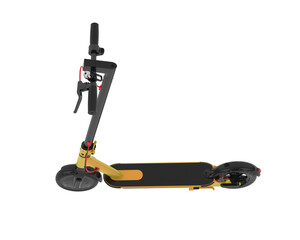 Electric scooter isolated on transparent background. 3d rendering - illustration