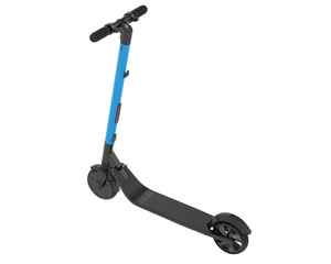 Electric scooter isolated on transparent background. 3d rendering - illustration
