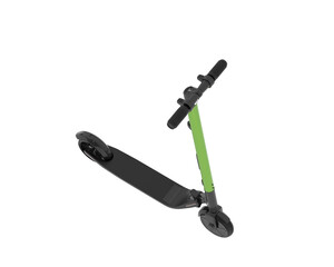 Electric scooter isolated on transparent background. 3d rendering - illustration