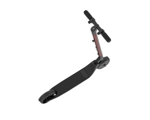 Electric scooter isolated on transparent background. 3d rendering - illustration