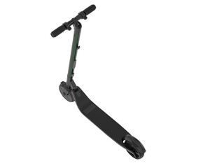 Electric scooter isolated on transparent background. 3d rendering - illustration