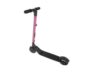 Electric scooter isolated on transparent background. 3d rendering - illustration