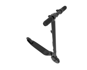 Electric scooter isolated on transparent background. 3d rendering - illustration