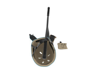 Kick scooter isolated on transparent background. 3d rendering - illustration