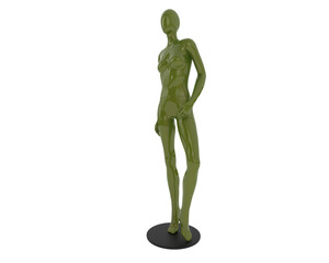 Mannequin isolated on transparent background. 3d rendering - illustration