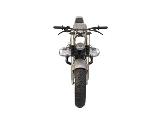 Motorcycle isolated on transparent background. 3d rendering - illustration