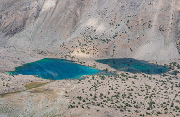 summer mountain lake in the heart of Tajikistan