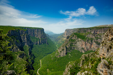 Fototapeta na wymiar Vikos gorge in Zagorohoria, Greece