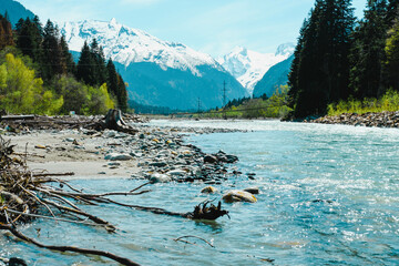 Incredibly beautiful mountain landscape. Natural background for your use.