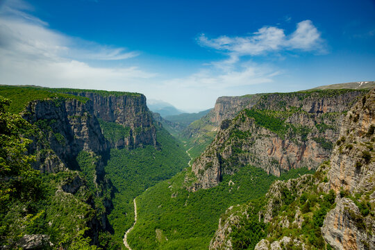 Vikos gorge in Zagorohoria, Greece