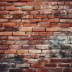 red brick wall background 