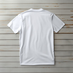 white back tshirt on white background