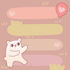 Joyful Greeting from a Love Bear