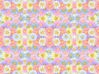 花のシームレスパターンB-2