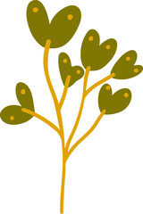 Autumn plants. Fall mood elements