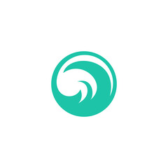 Ocean Logo Design. Wave Abstract vector