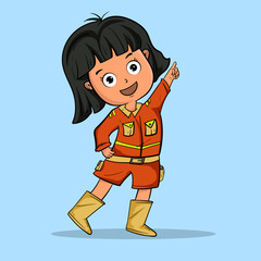 Illustration Of Happy Children Playing for element story school .