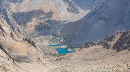 summer mountain lake in the heart of Tajikistan