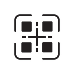 Obraz premium Qr Code Icon Illustrations Vector Graphics