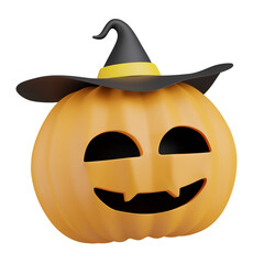 3d render of pumpkin with halloween season.