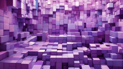 abstract purple background with cubes