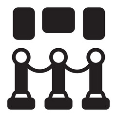 exhibition glyph icon