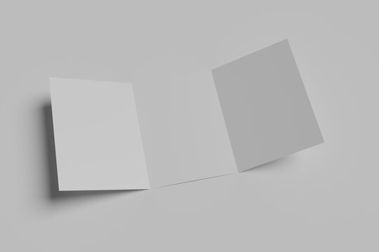 A4 Trifold Mockup