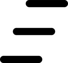 Hamburger menu flat icons. UI Website design elements. Navigation Icons for Mobile App and User Interface. Vector illustration.