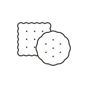 recommend clip art: Biscuits icon isolated on white background. Vector illustration.