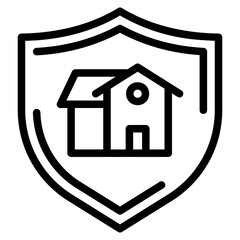 home insurance outline icon