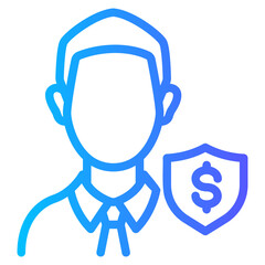 financial advisor gradient icon