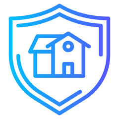 home insurance gradient icon