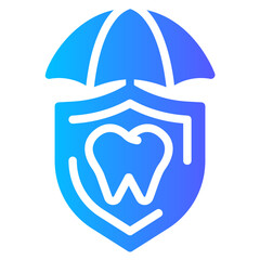 dental insurance gradient icon