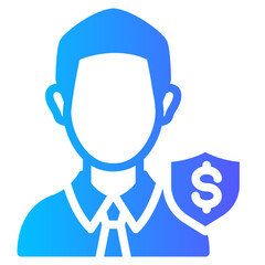 financial advisor gradient icon