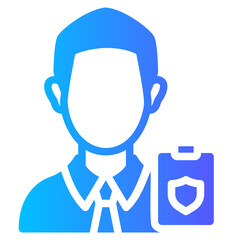 insurance agent gradient icon