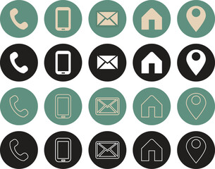 Fototapeta premium set of icons for web design