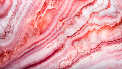 Pink polished onyx marble texture background