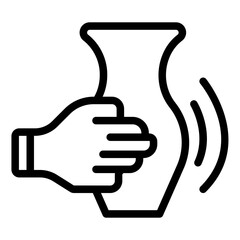  handicraft pottery icon