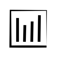 bar graph icon vector illustration eps