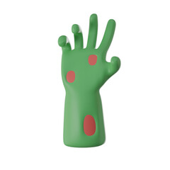 zombie hand 3d icon