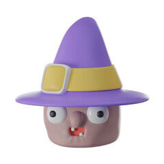 witch 3d render icon