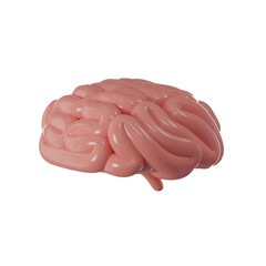 human brain halloween 3d icon