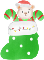 christmas teddy bear