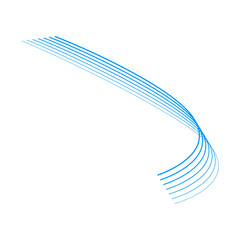 cyan blue abstract lines wavy vector illustration eps