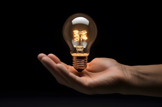 Conceptual Finance: Person with Lightbulb and Money