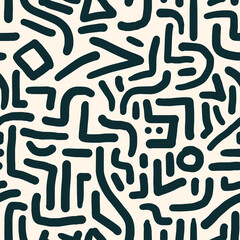 seamless hand-drawn pattern with arrows
